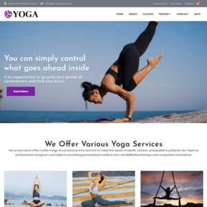 Yoga HTML Website Template