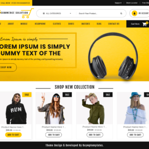 Ecommerce Solution –WordPress Theme