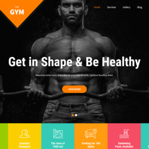 High-Impact Gym & Fitness HTML Template