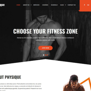 Physique – Elite Gym & Fitness HTML Template