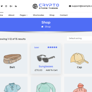 Crypto Store – WordPress Theme